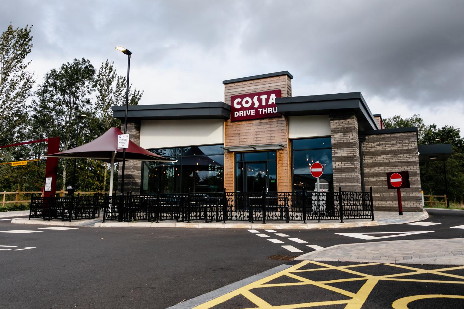 Costa Coffee, Telford Sherwood Aluminium Systems Ltd.